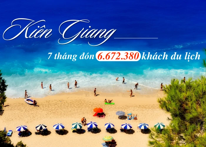 [Inforaphics] Kiên Giang: 7 tháng đón 6.672.380 khách du lịch